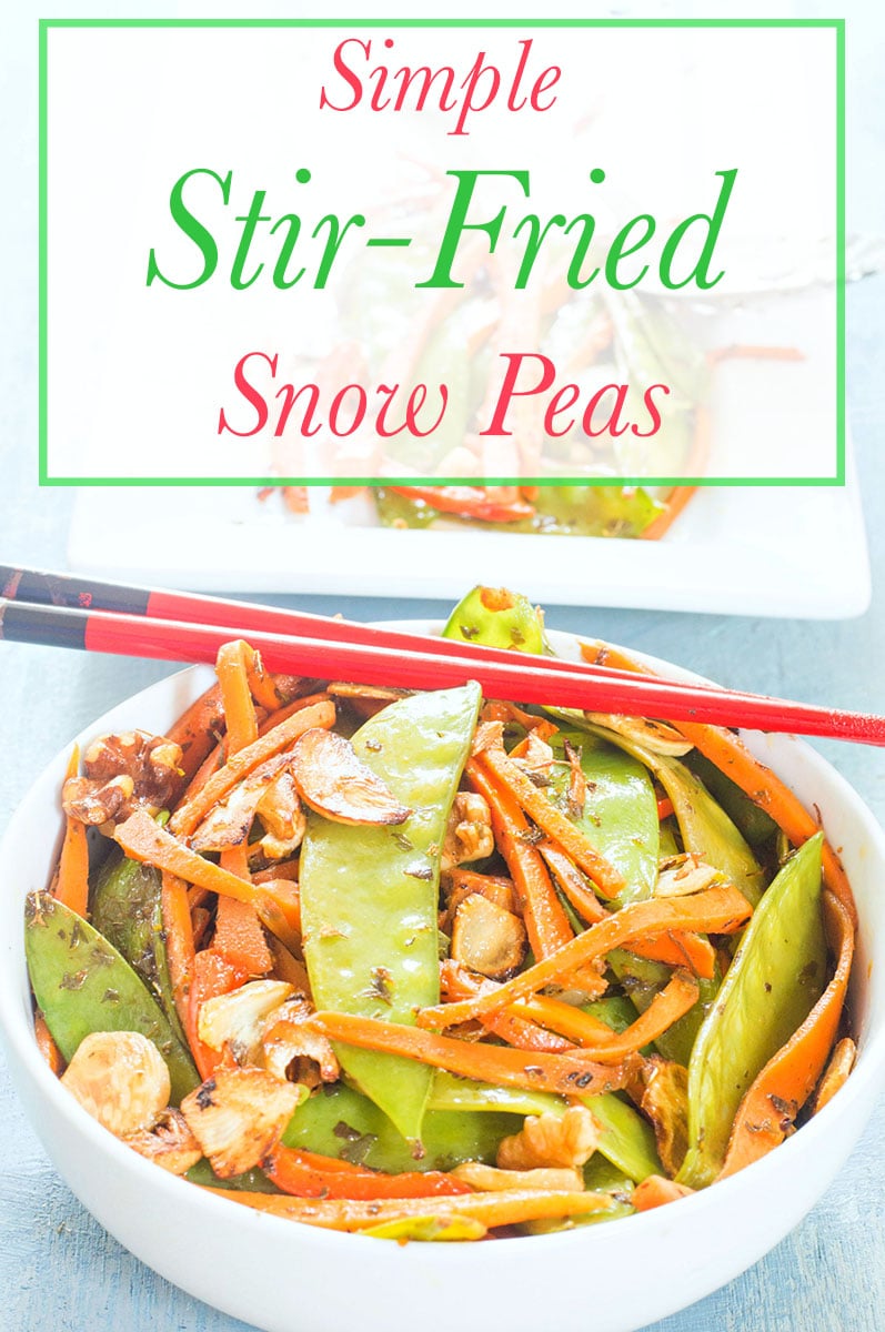 Stir Fry Snow Peas With Carrots (Vegan) - Healing Tomato Recipes