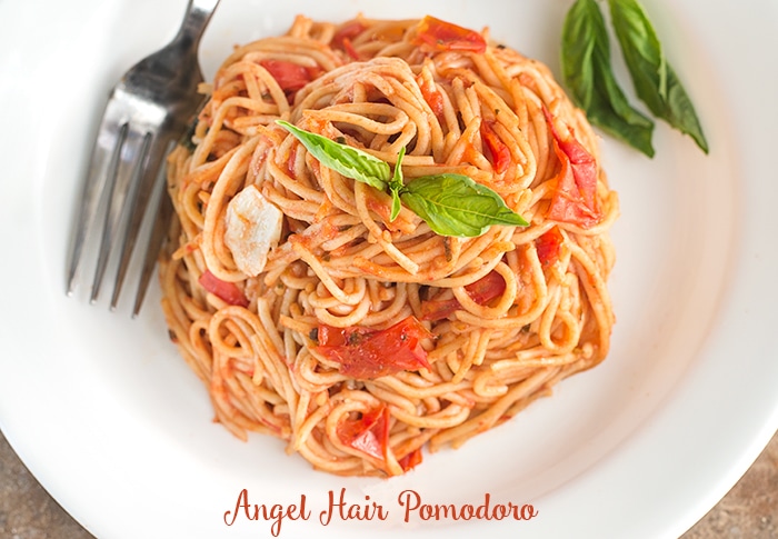 Angel Hair Pomodoro Using Campari Tomatoes - Healing Tomato