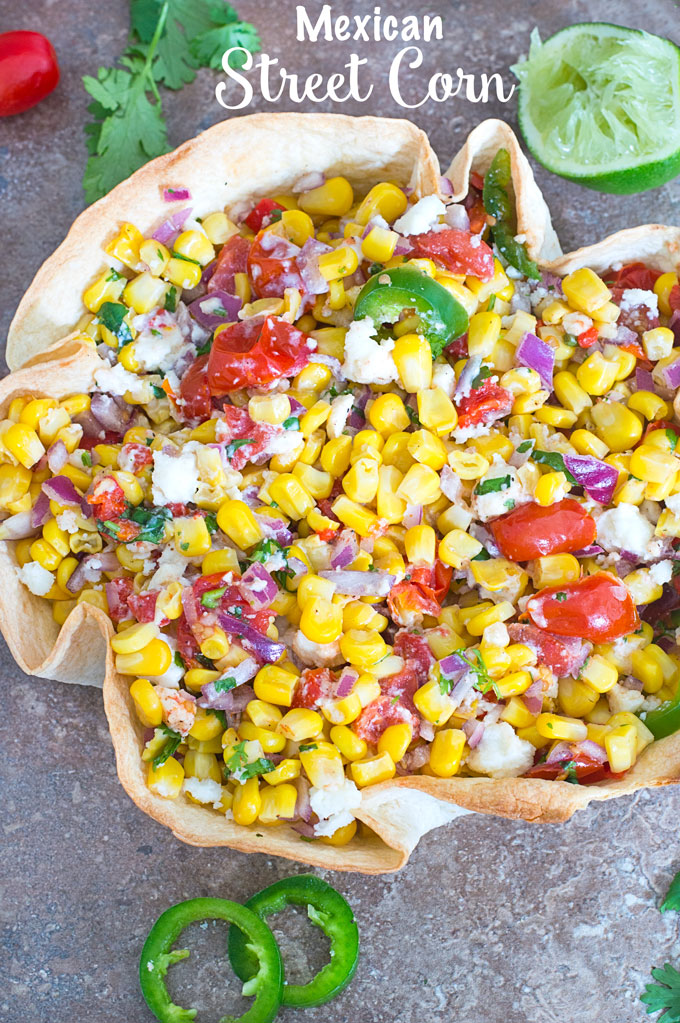 Mexican Street Corn In A Taco Bowl - Healing Tomato