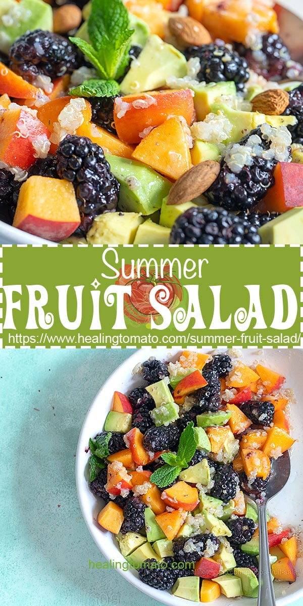 Summer Fruit Salad with Quinoa | Healing Tomato Recipes