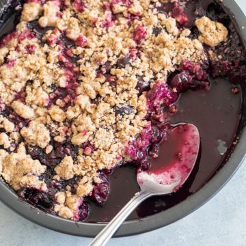 Blueberry Crumble Recipe - HealingTomato.com